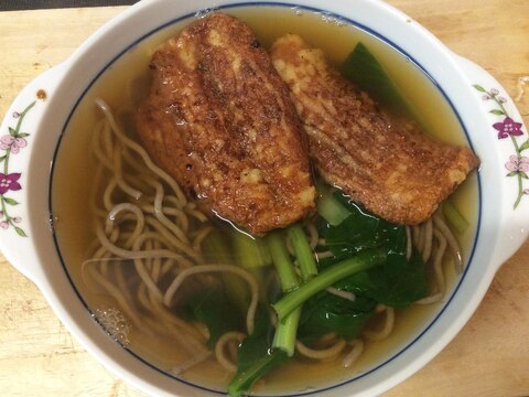 開き竹輪の天ぷら乗せ蕎麦